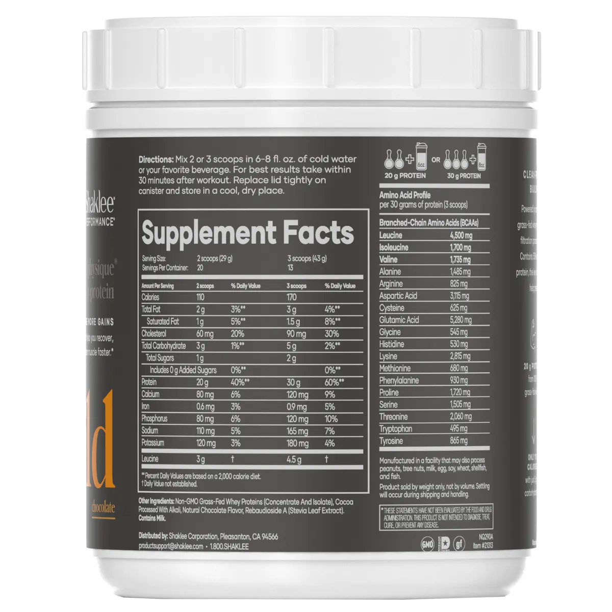 Advanced Physique Whey Shake, Grass-Fed Source — view 3
