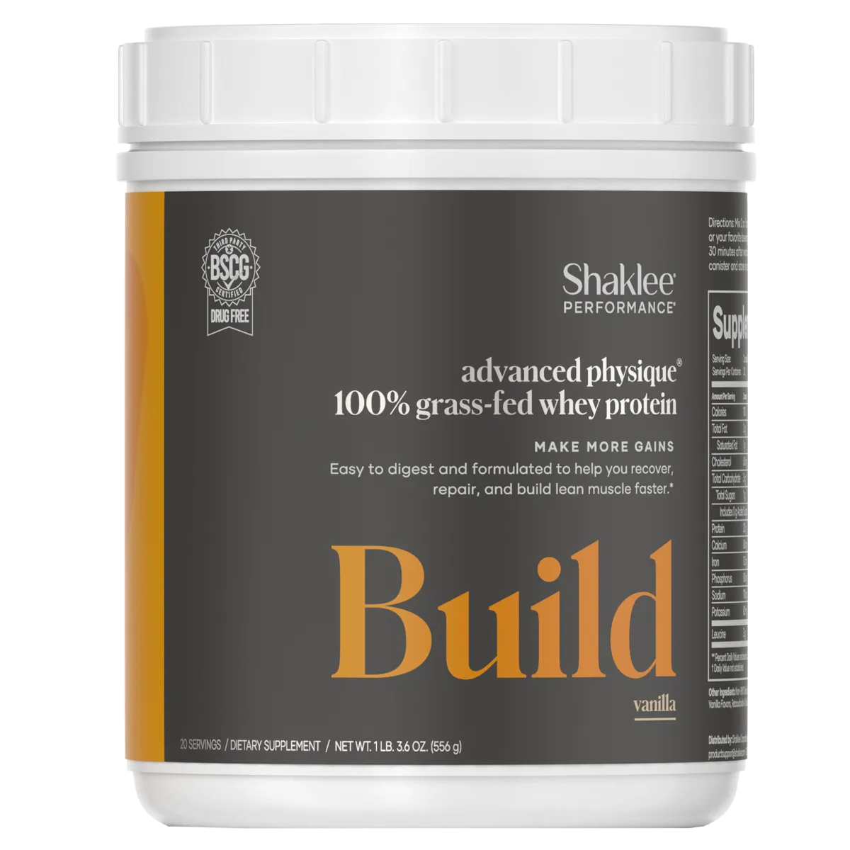 Advanced Physique Whey Shake, Grass-Fed Source — view 10