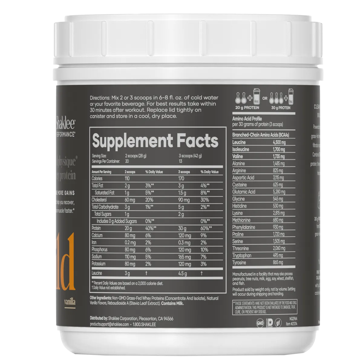 Advanced Physique Whey Shake, Grass-Fed Source — view 12