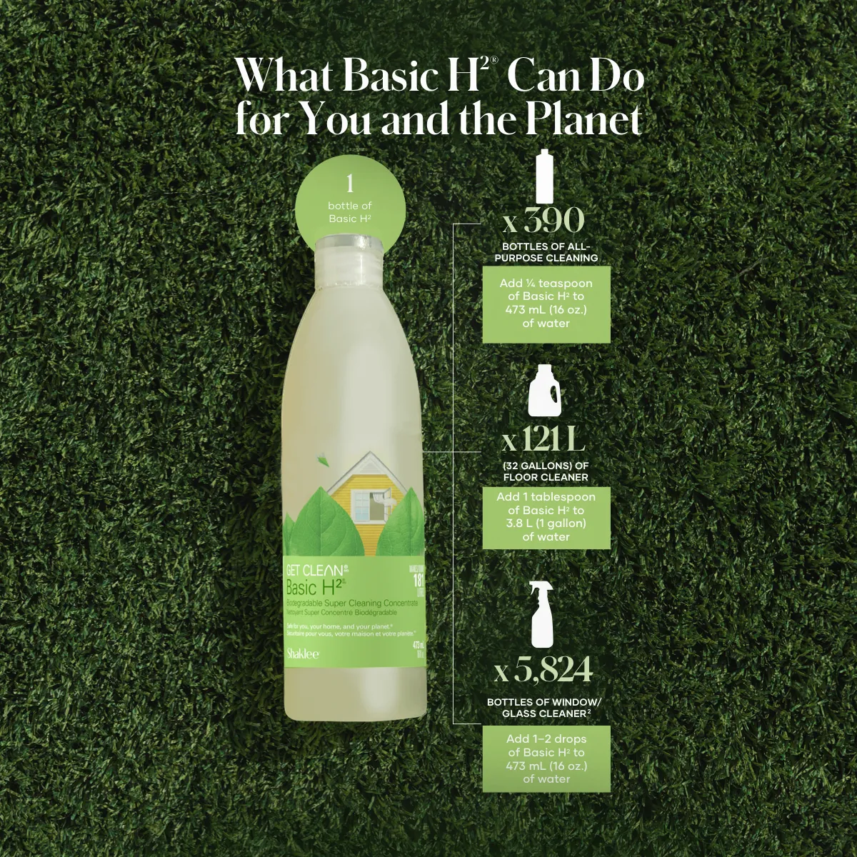 Basic H2 Biodegradable Super Cleaning Concentrate — view 3